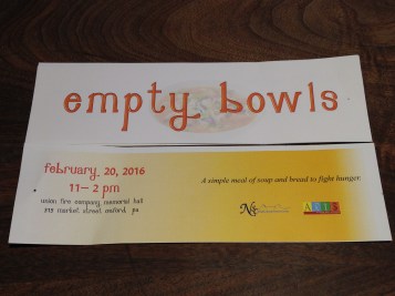 empty bowls ticket